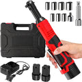 16.8V Cordless Electric Ratchet Wrench Kit 3/8 Inch Drive With Two Batteries
